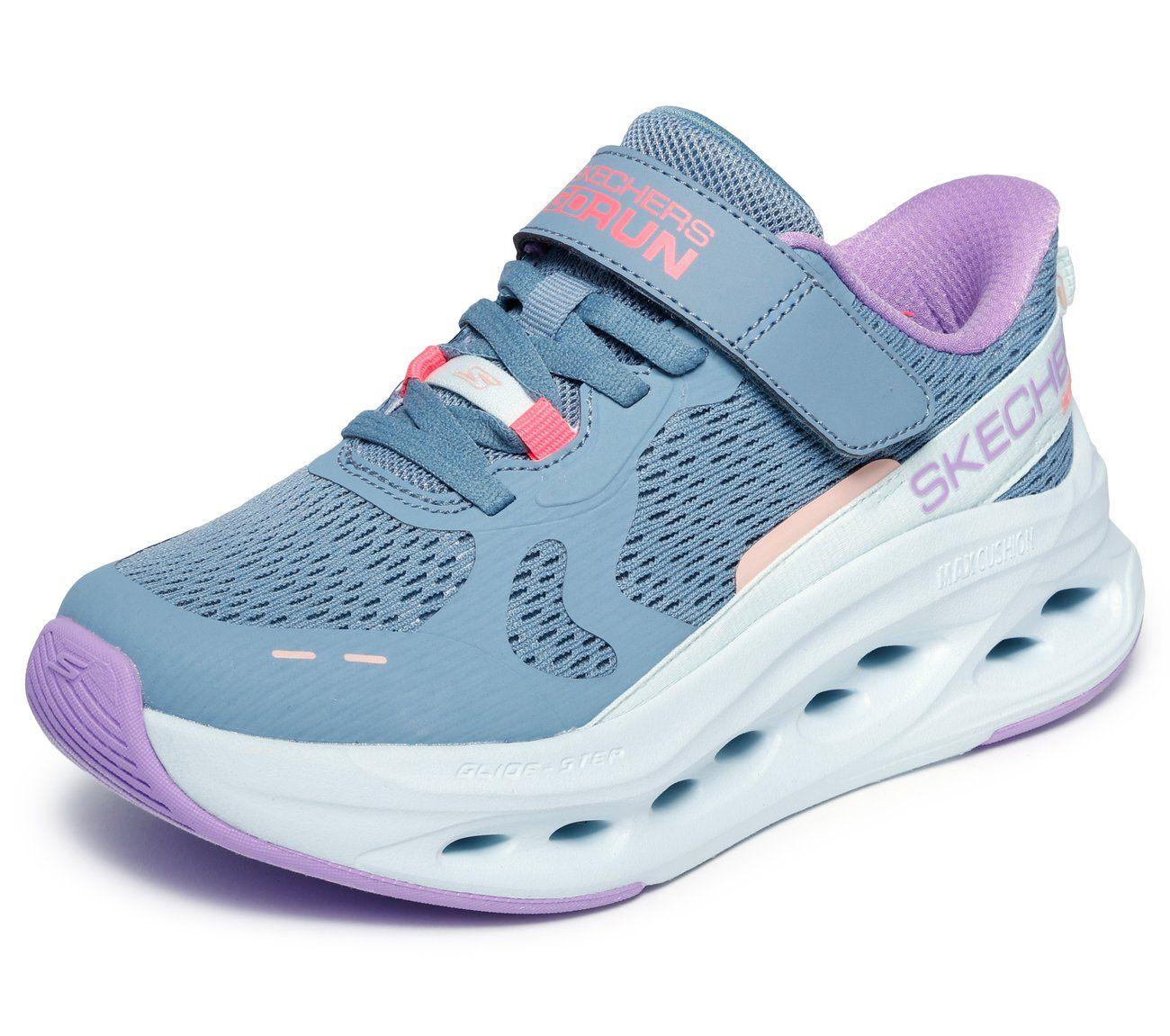 Zapatillas Niña MCush Glide-Step Slip-ins Celeste Skechers-4