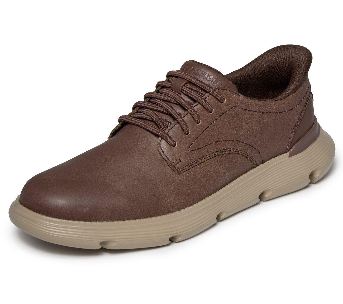 Zapatos Hombre Slip-ins Garza Duran Café Skechers-4