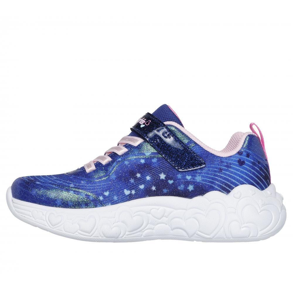 Zapatilla Niña Eternal Heart Lights Azul Skechers-3