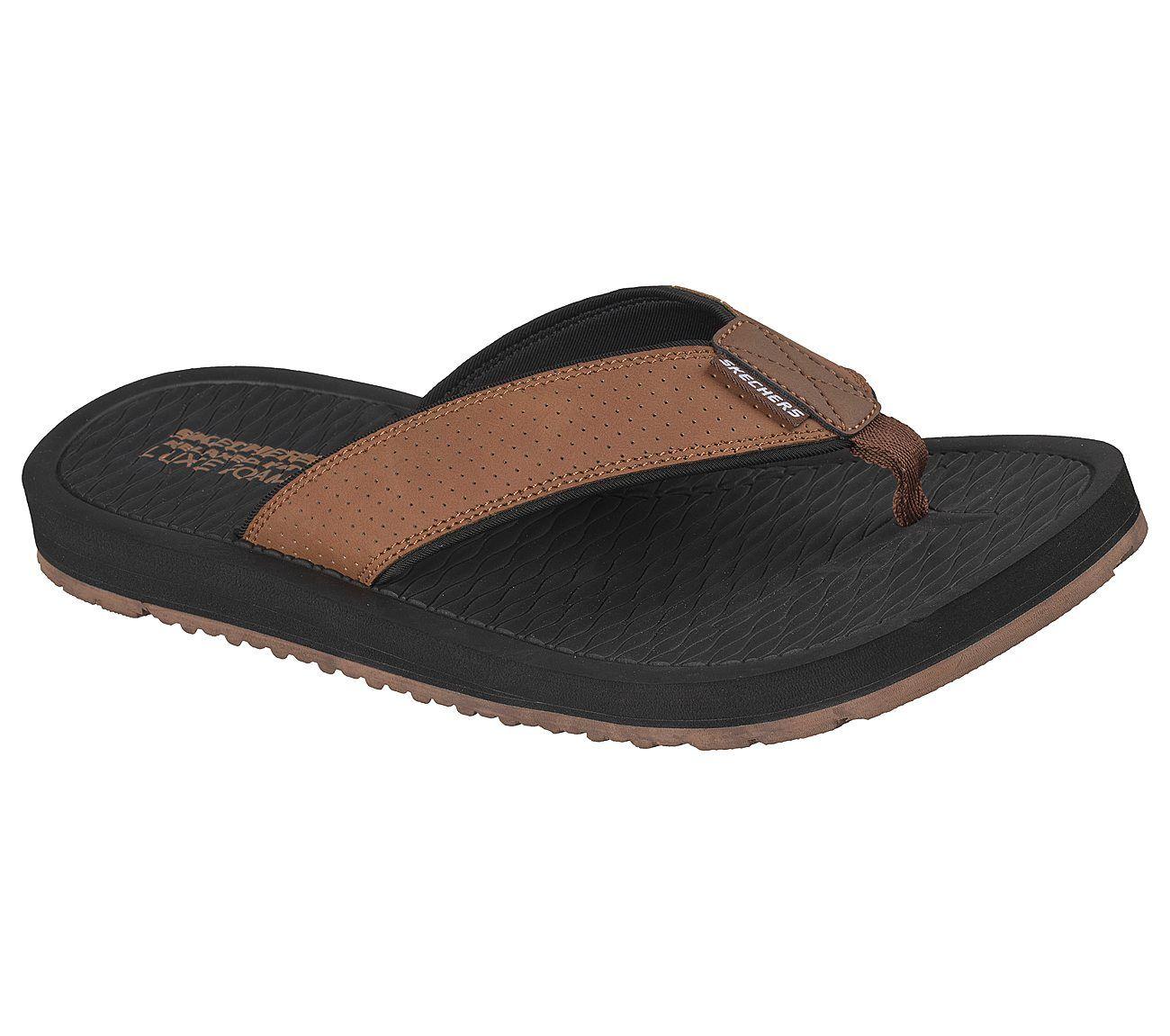 Sandalias Skechers Hombre Relaxed Fit Quill Board View Café-4