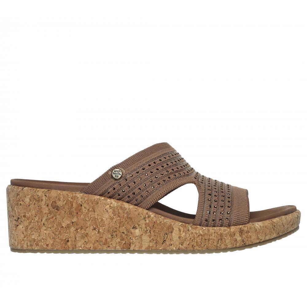 Sandalia Mujer Arch Fit Beverlee Sweet Lacey Cafe Skechers-0