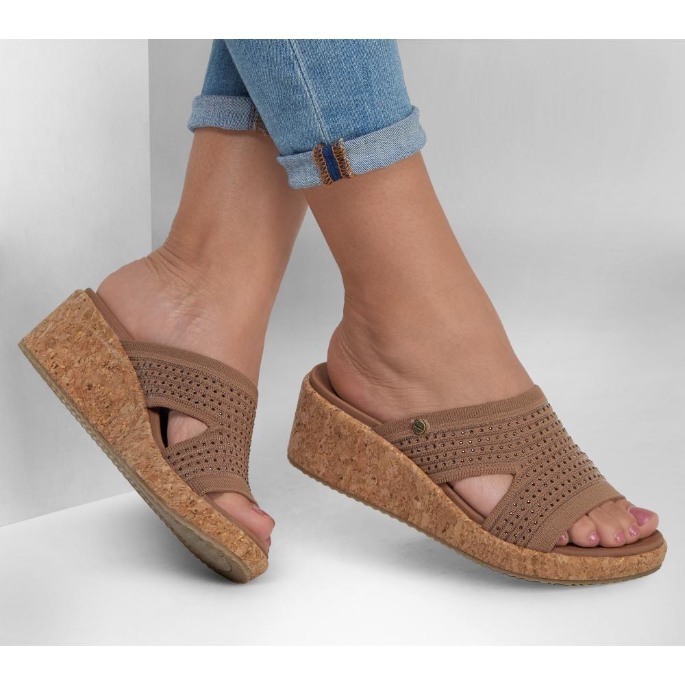 Sandalia Mujer Arch Fit Beverlee Sweet Lacey Cafe Skechers-1