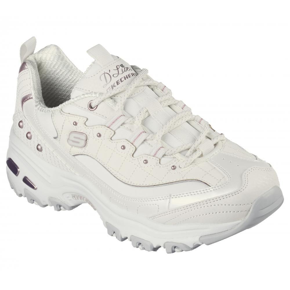 Zapatilla Mujer D'Lites Ladies Night Blanco Skechers-4