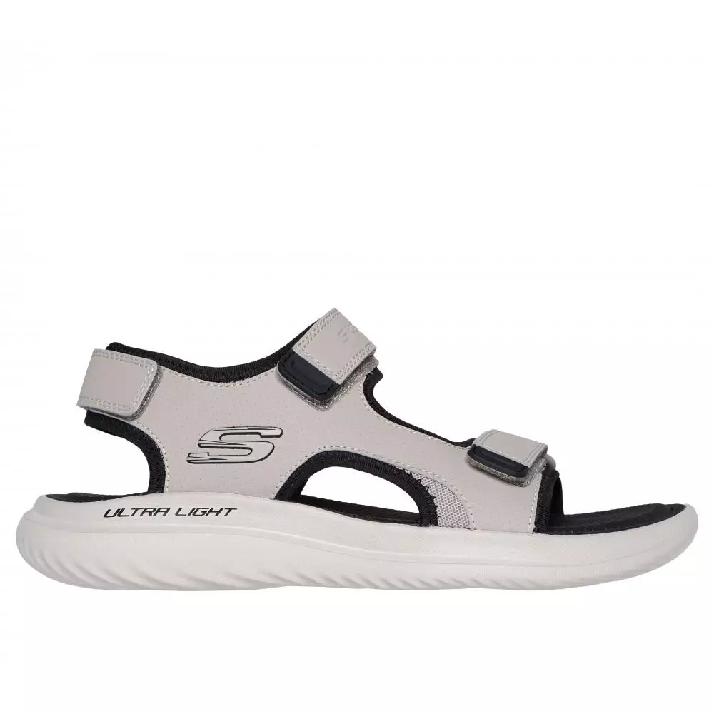 Sandalia Hombre Bounder 2.0 Sandal Thutton Gris Skechers-0