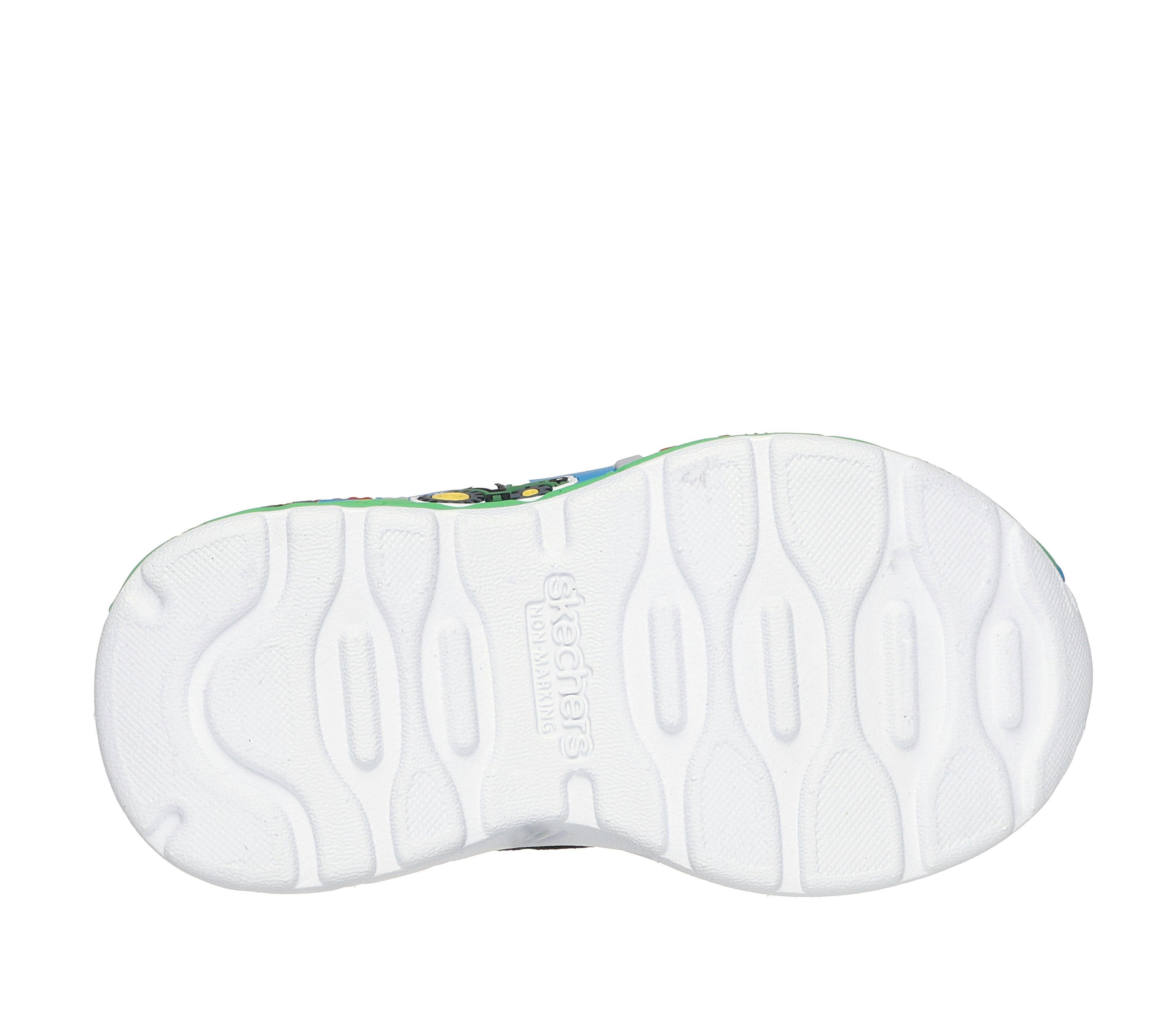 Zapatilla Niño Play Scene Verde BK Skechers-1