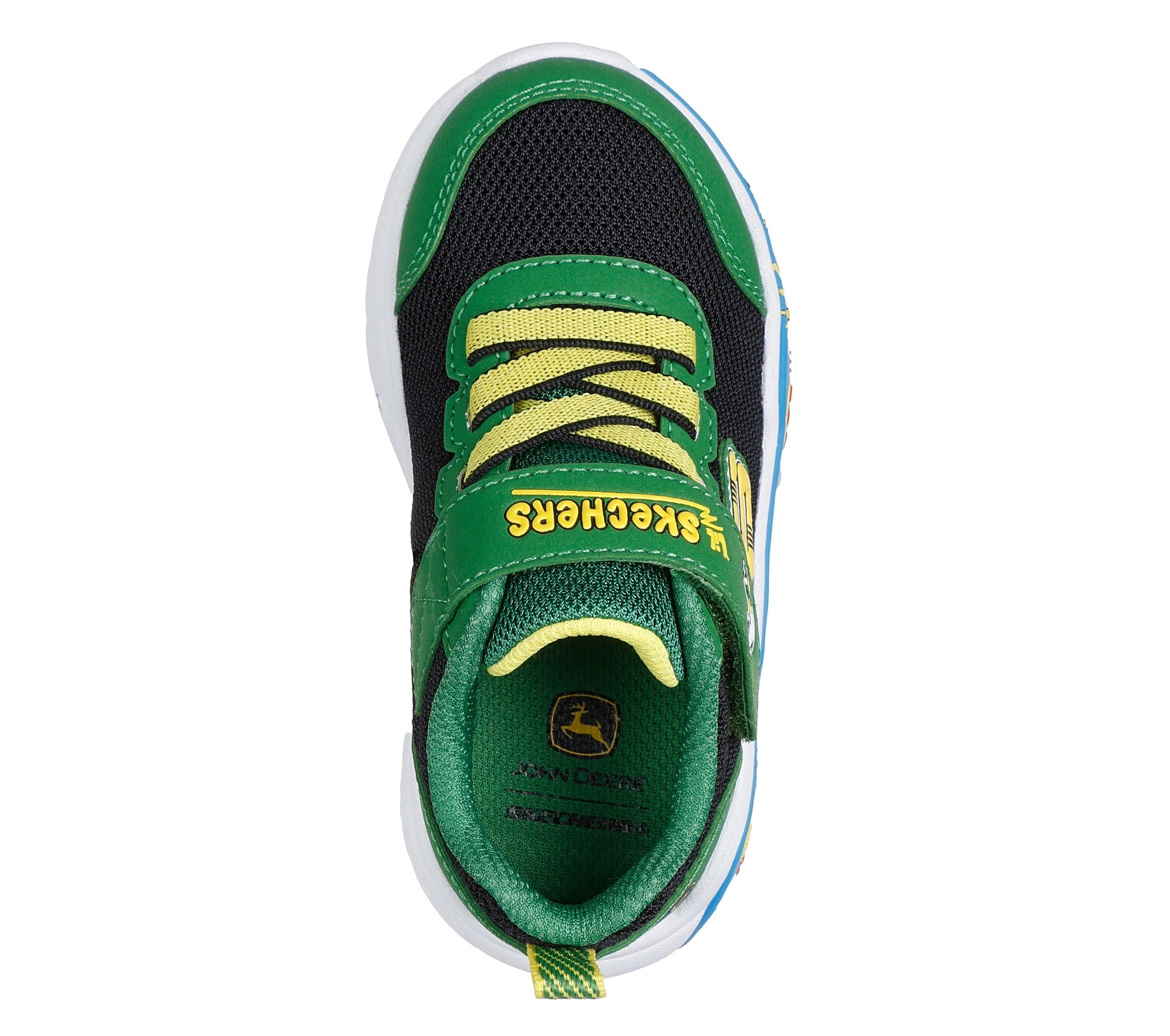 Zapatilla Niño Play Scene Verde BK Skechers-2