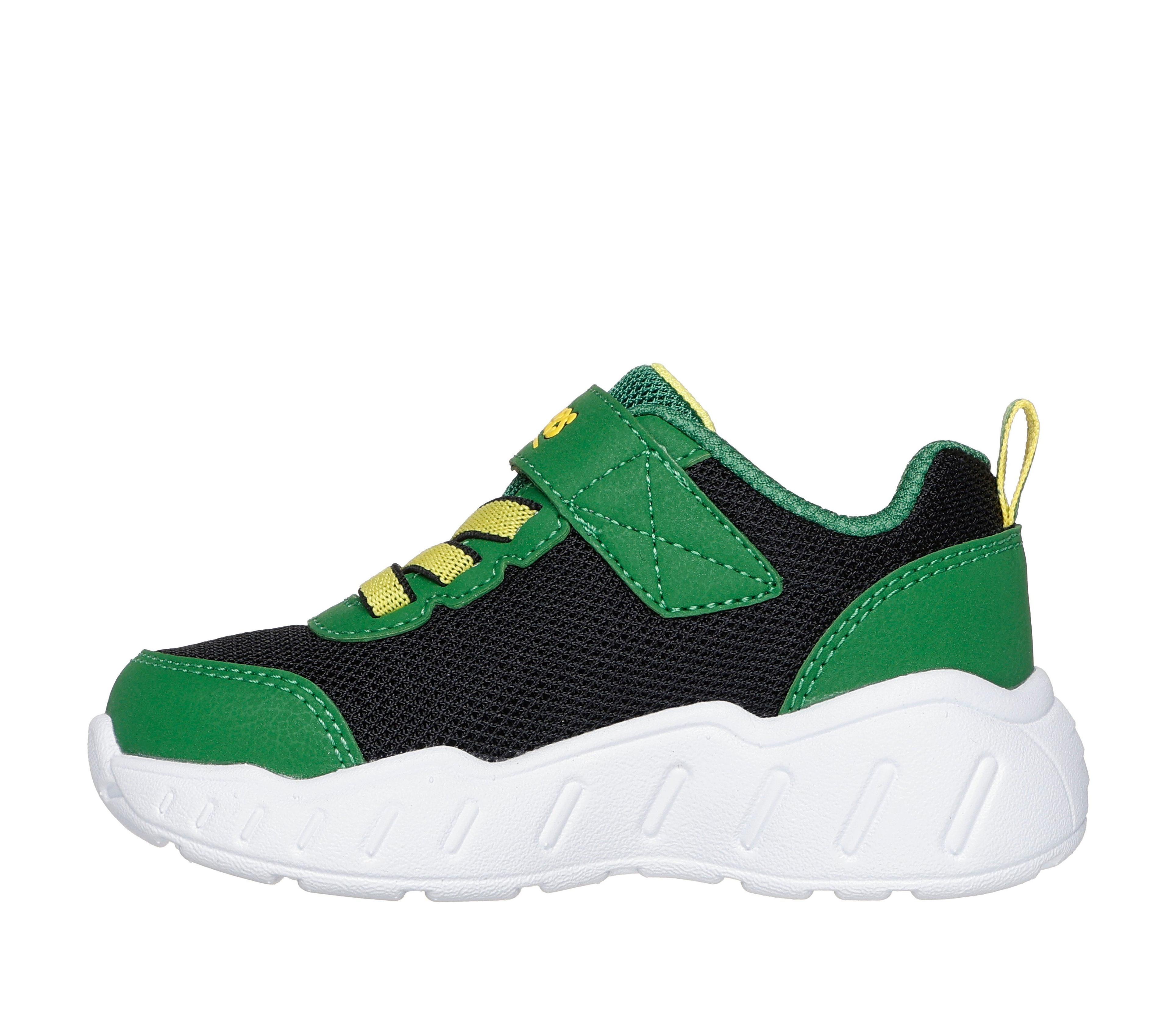 Zapatilla Niño Play Scene Verde BK Skechers-4