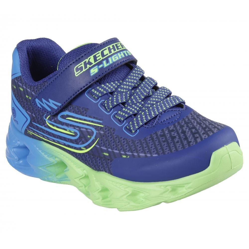 Zapatilla Niño Vortex 2.0 Quantroid Azul Skechers-4