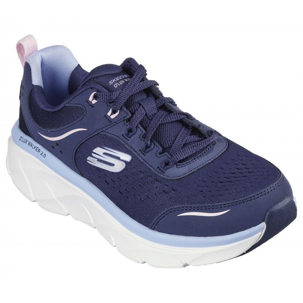 Zapatilla Mujer D'Lux Walker 2.0 Daisy Doll Azul Skechers-4
