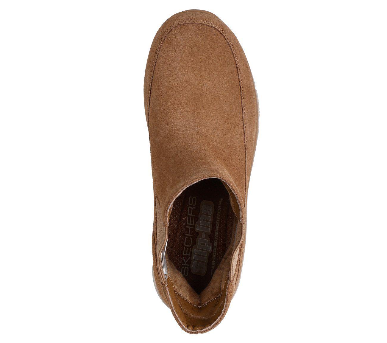 Botines Mujer Slip-ins Easy Going Casual Icon Beige Skechers-1