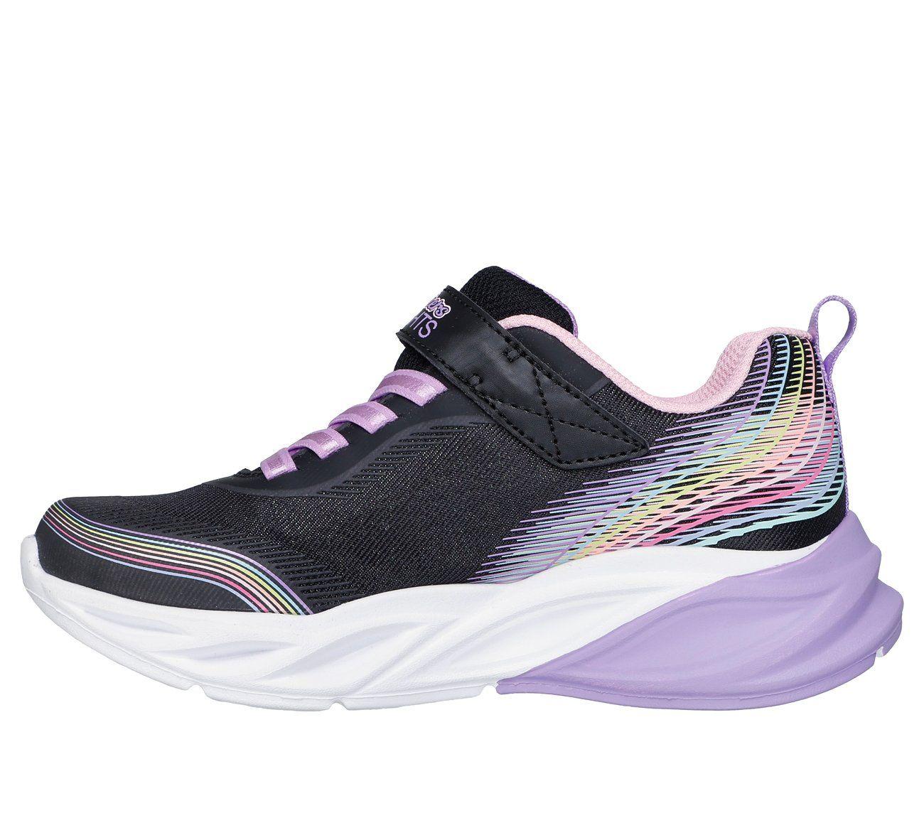 Zapatillas Niña Cosmic Glow Rainbow Beam Negro Skechers-4
