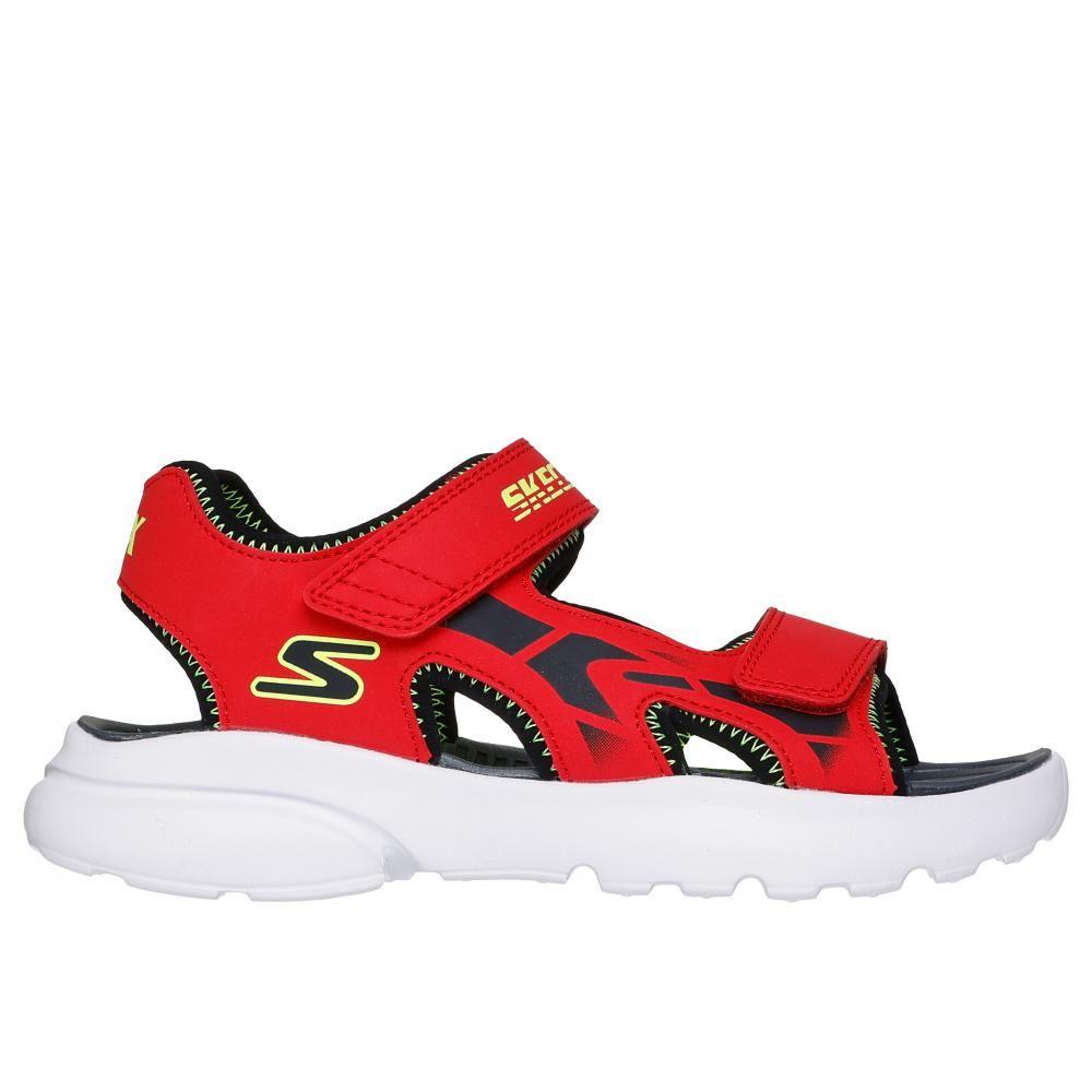 Sandalias Niño Razor Splash Rojo BK Skechers-1