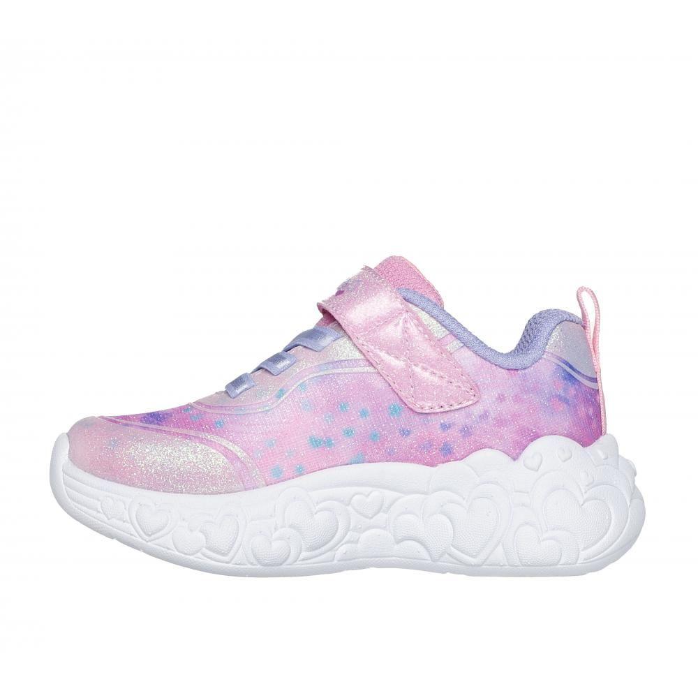 Zapatilla Niña Eternal Heart Lights Rosado NLP Skechers-3