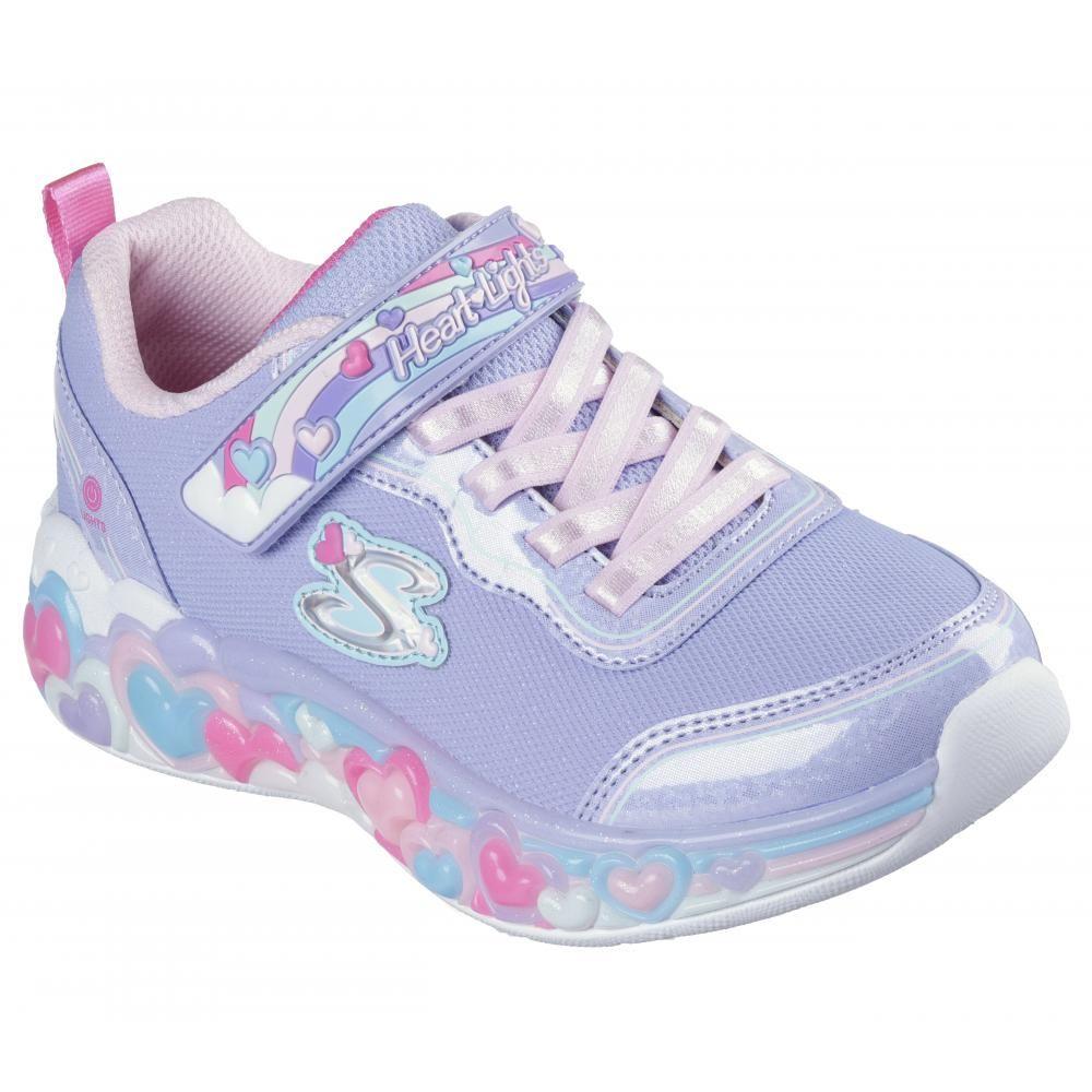 Zapatilla Niña Eternal Heart Lights Ton Of Morado Skechers-4