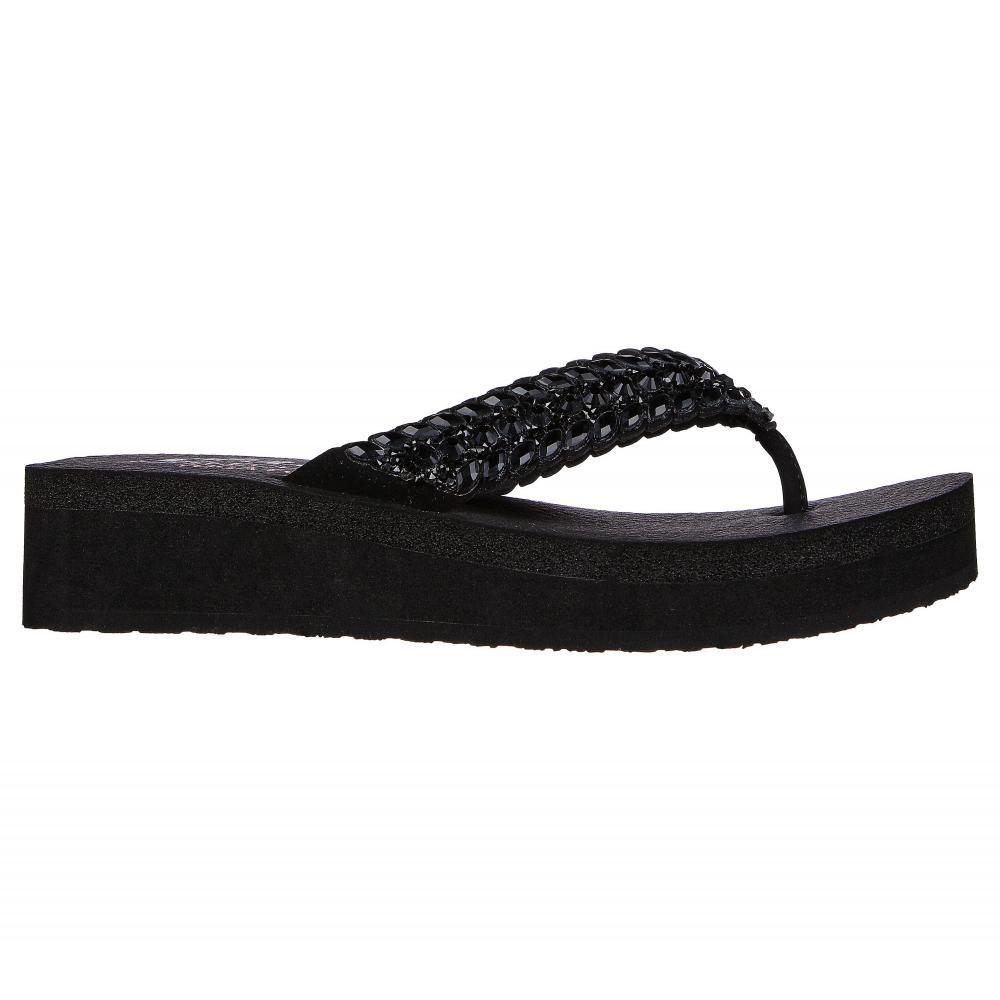 Sandalia Mujer Vinyasa Lovely Oasis Negro Skechers-4