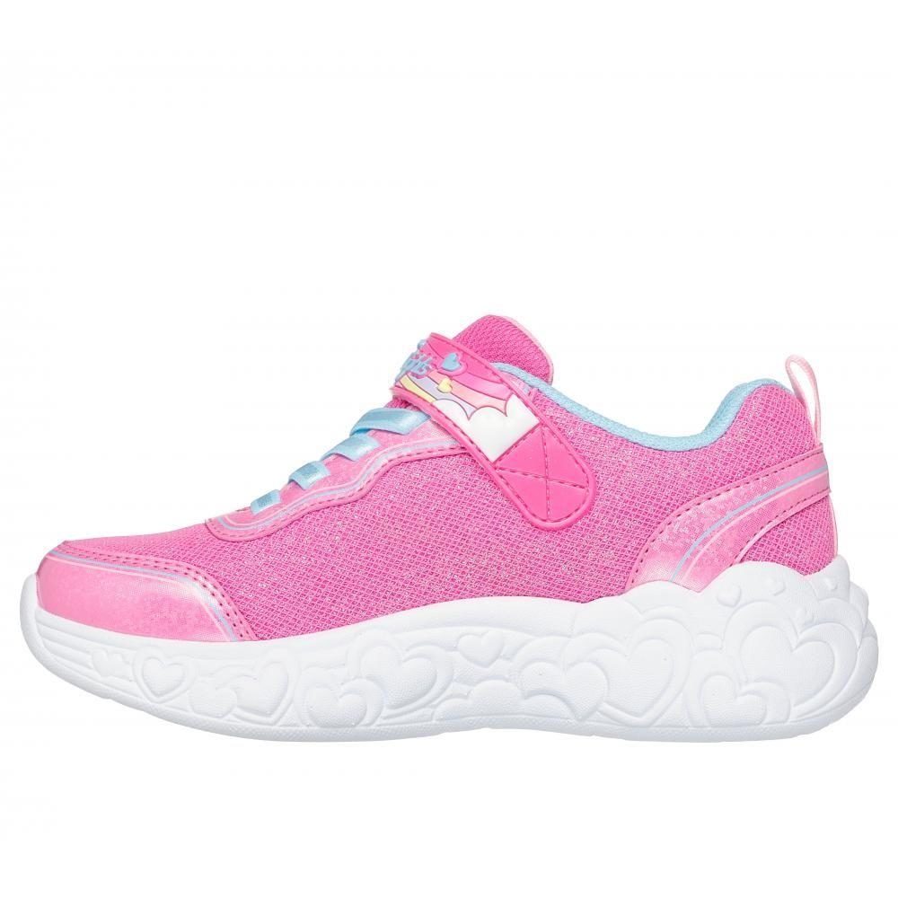 Zapatilla Niña Eternal Heart Lights Ton Of Rosado Skechers-3