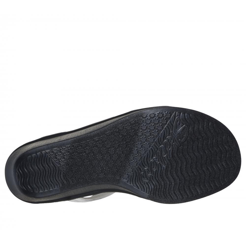 Sandalia Mujer Rumble On My Go To Blanco Skechers-2