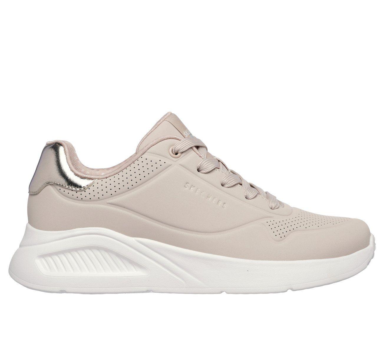 Zapatillas Mujer Uno Lite Shimmer Along Beige Skechers-0