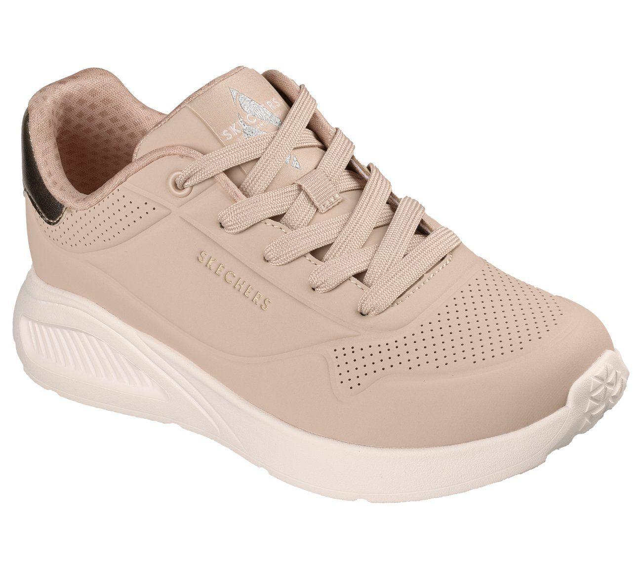Zapatillas Mujer Uno Lite Shimmer Along Beige Skechers-1