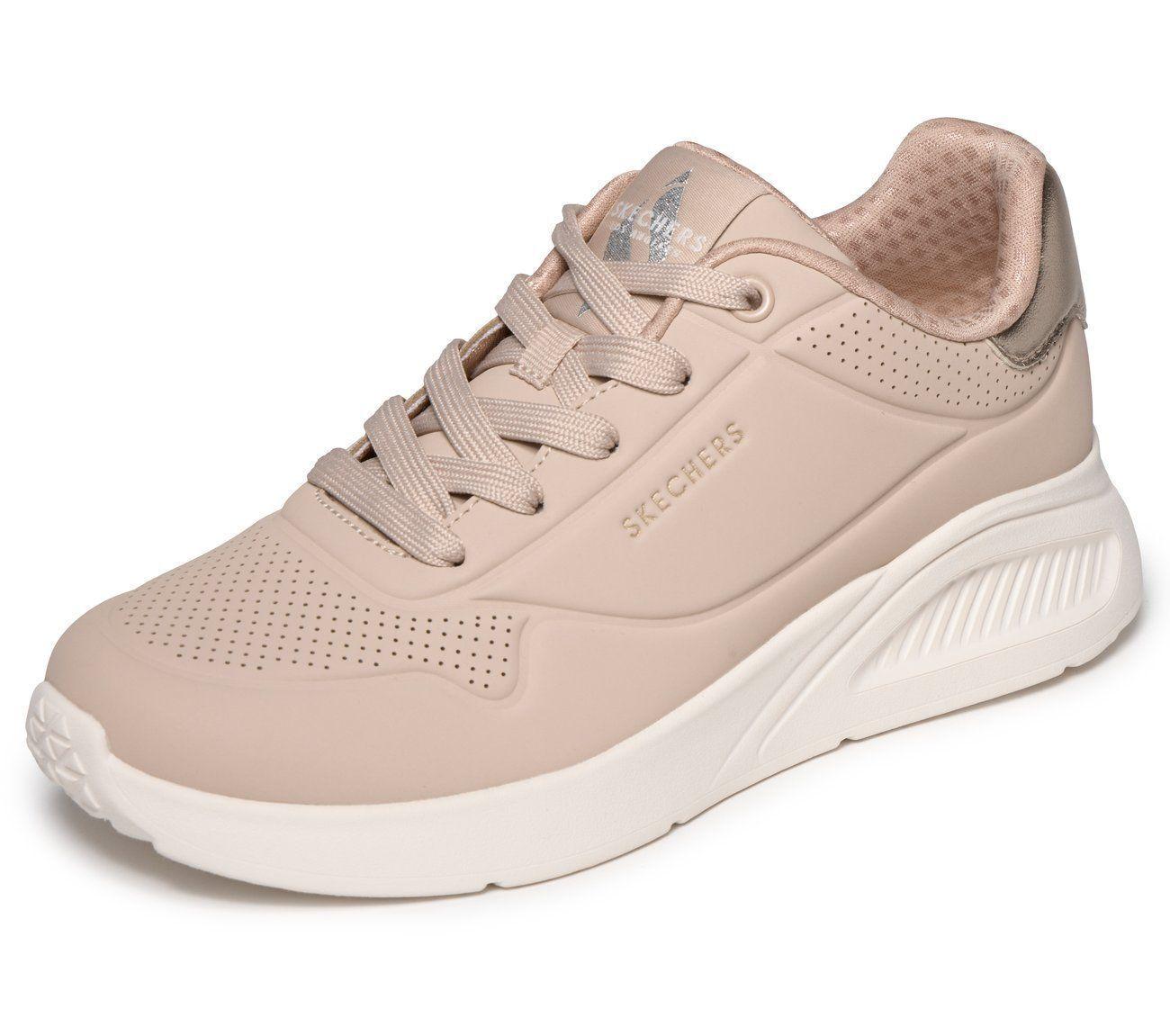 Zapatillas Mujer Uno Lite Shimmer Along Beige Skechers-2