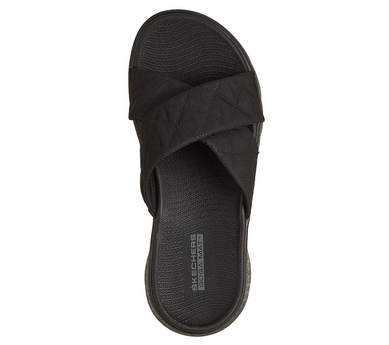 Sandalias Skechers Mujer Go Walk Flex Sandal Negro-2