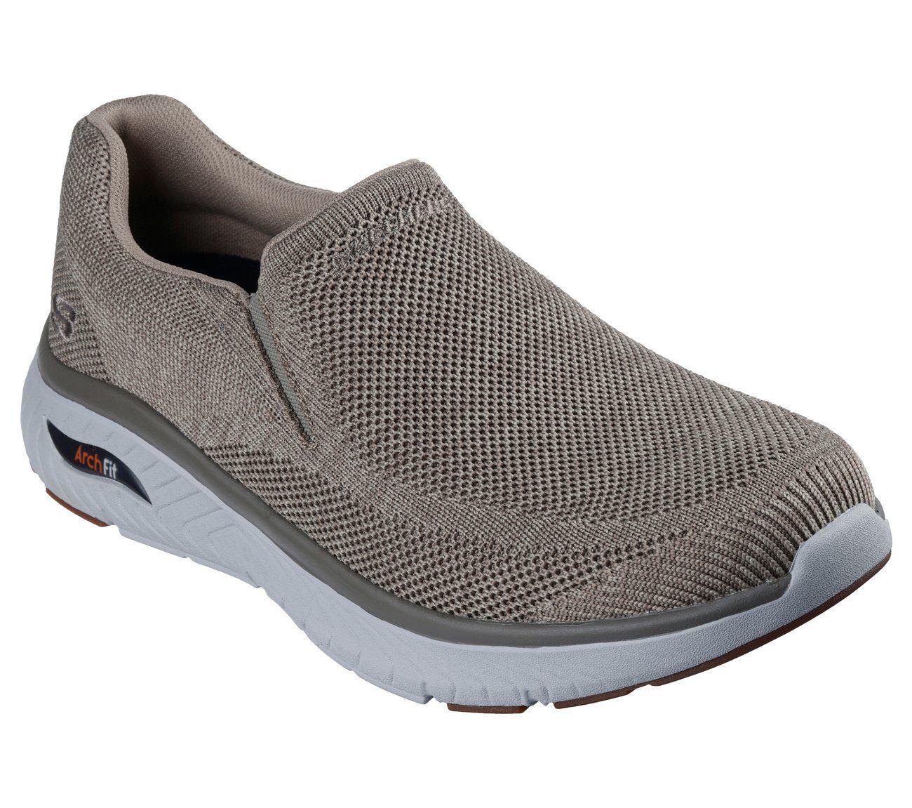 Zapatillas Hombre Arch Fit Crosser Locke Gris Skechers-3