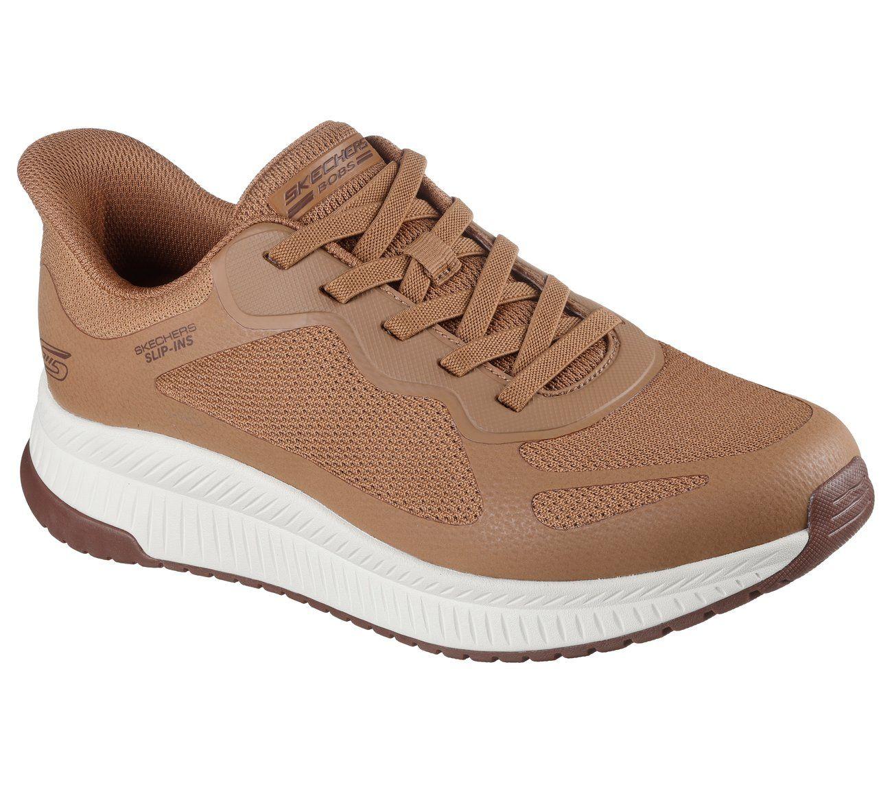 Zapatillas Hombre Slip-ins Bobs Squad 4 Café Skechers-3