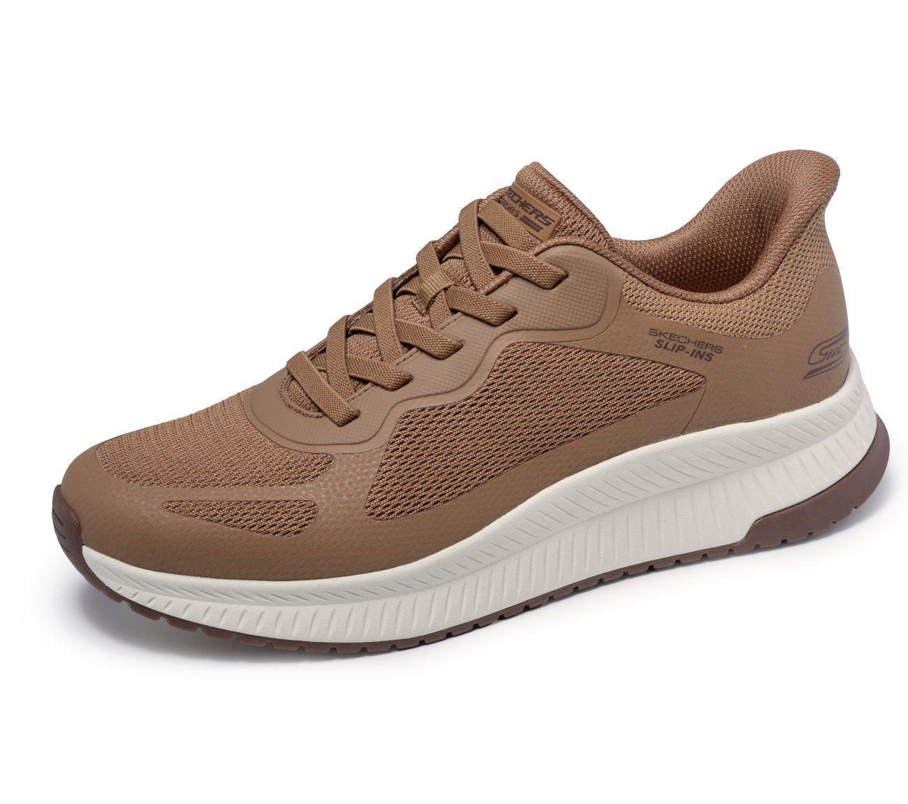 Zapatillas Hombre Slip-ins Bobs Squad 4 Café Skechers-4