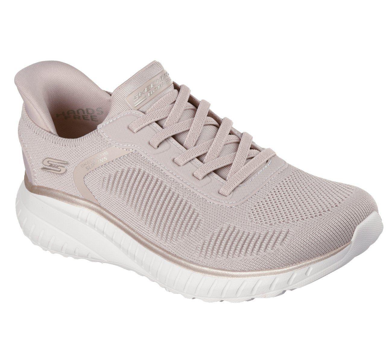 Zapatillas Mujer Slip-ins Bobs SC Current Muse Beige Skechers-3