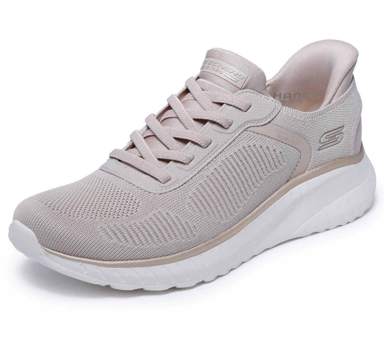 Zapatillas Mujer Slip-ins Bobs SC Current Muse Beige Skechers-4