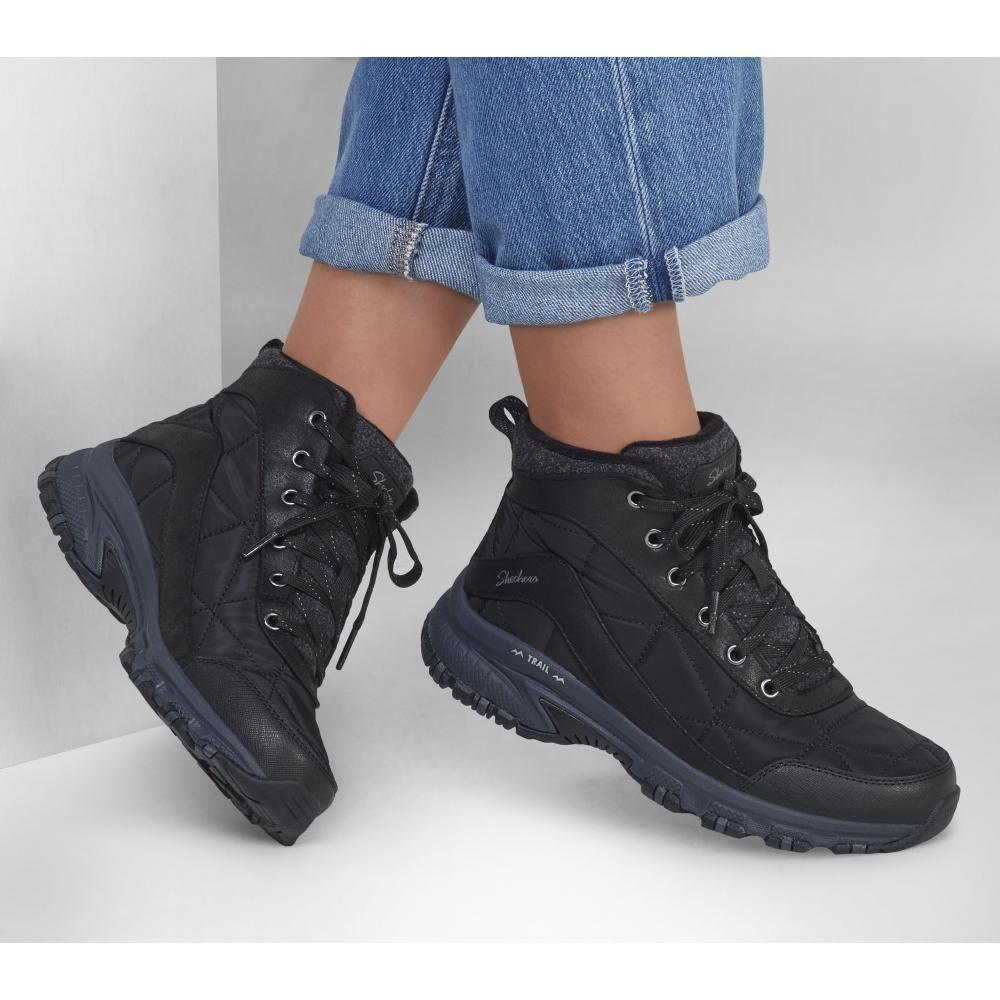 Botín Mujer Hillcrest New Traveler Negro Skechers-1