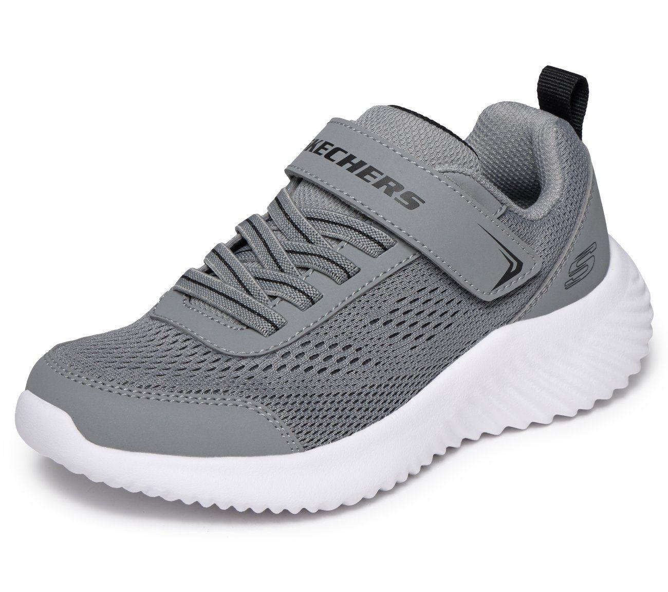 Zapatillas Niño Bounder Quantarun Gris Skechers-4
