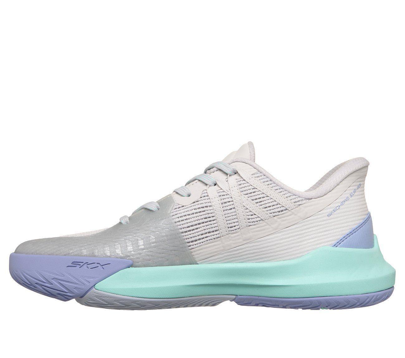Zapatillas Mujer Slip-ins Baseline Bully Gris Skechers-5
