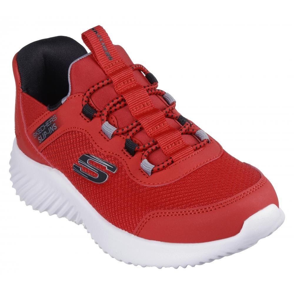 Zapatilla Niño Bounder BriskBurst Rojo Skechers-4