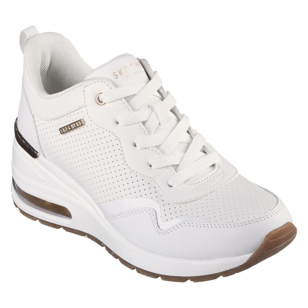 Zapatilla Mujer Million Air Hotter Air Blanco Skechers-4