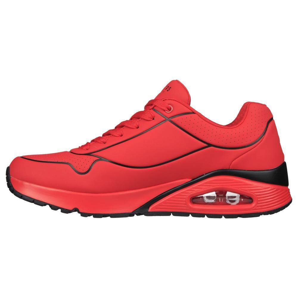 Zapatilla Hombre Uno Lin E Air Rojo BK Skechers-3