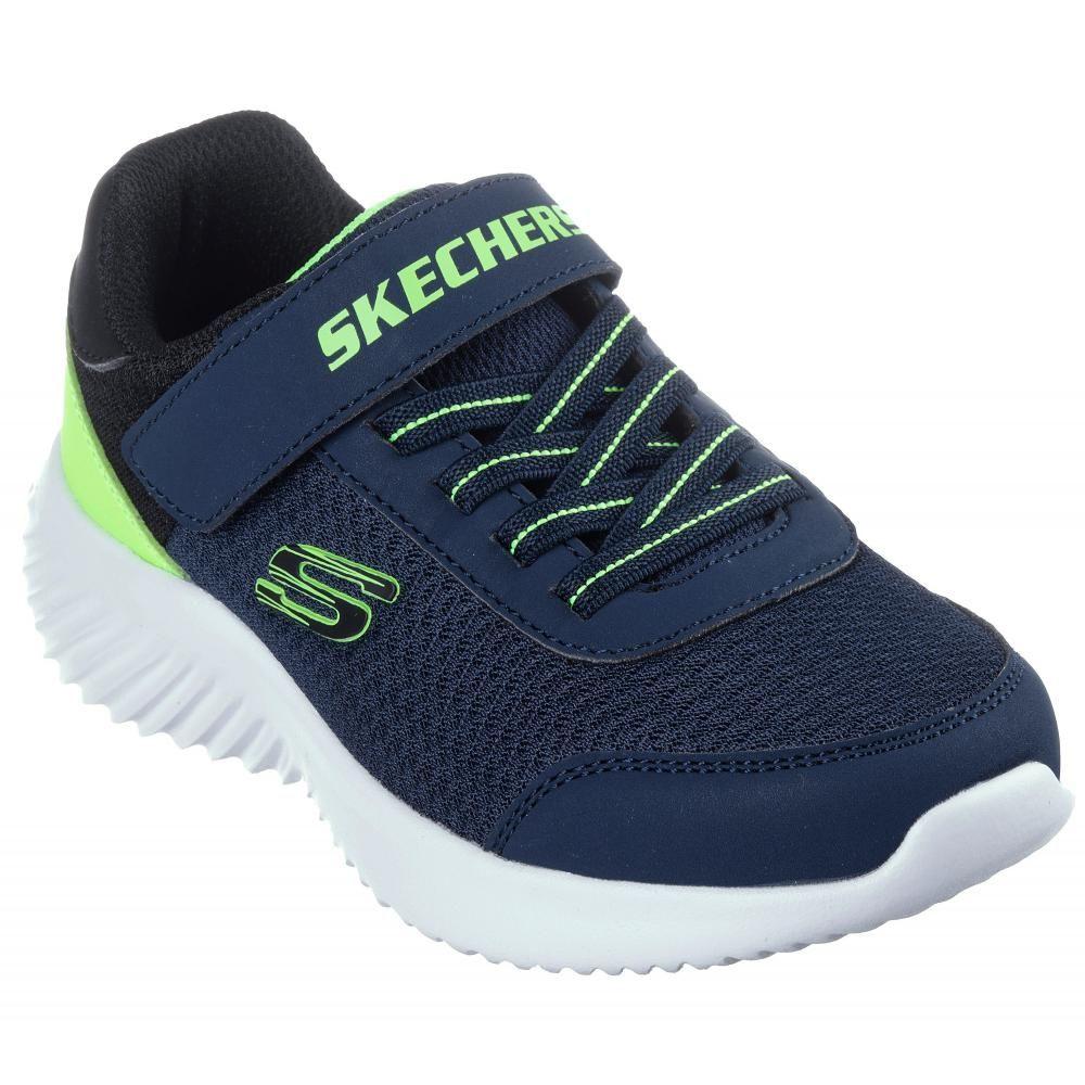 Zapatilla Niño Bounder Trekzic Azul Skechers-4