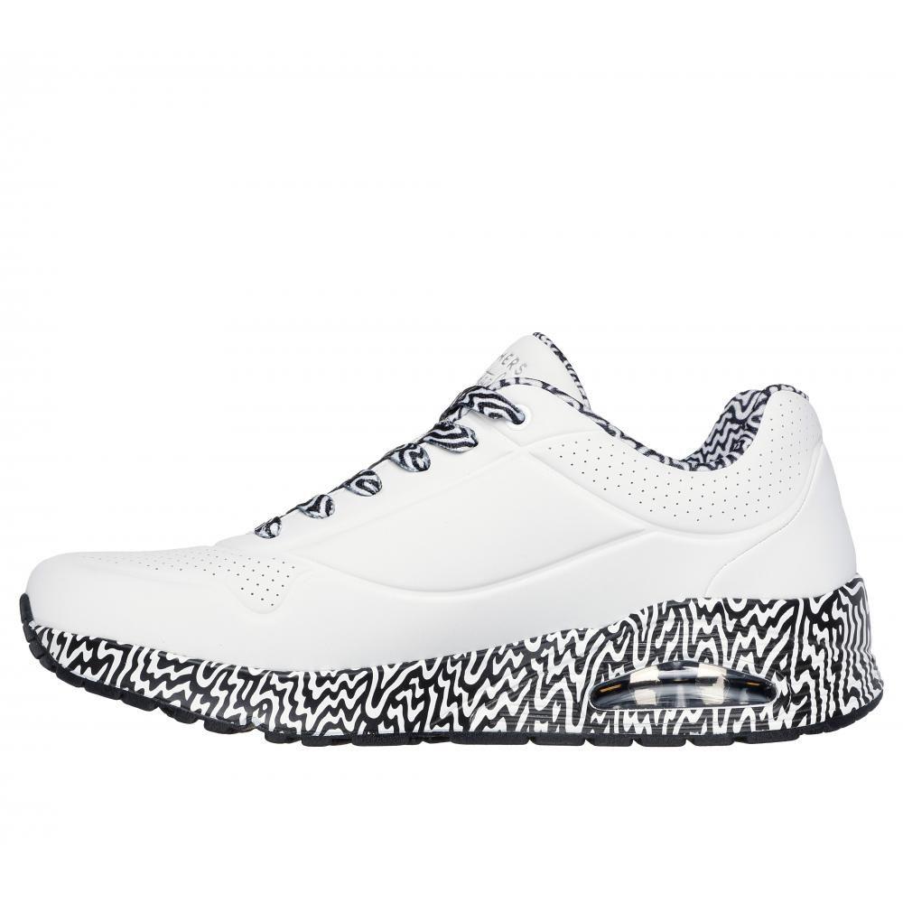 Zapatilla Hombre Uno Mini Drip Blanca Skechers-3