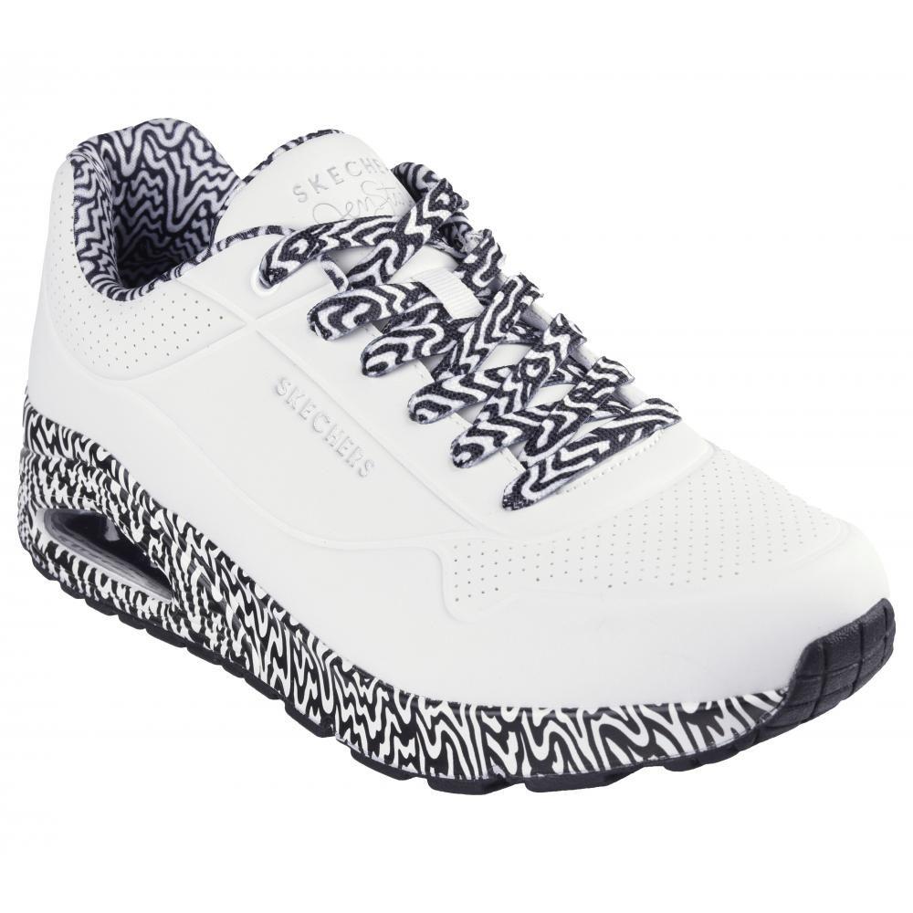 Zapatilla Hombre Uno Mini Drip Blanca Skechers-4