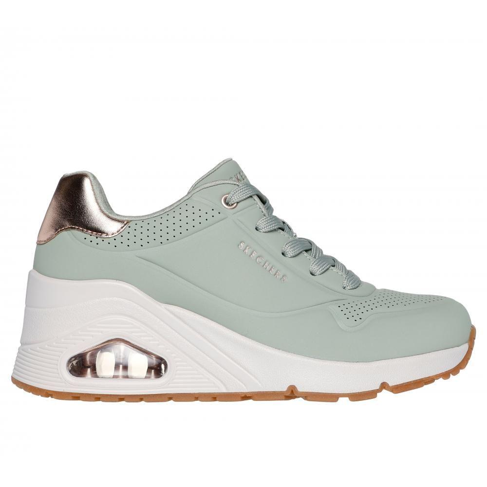 Zapatilla Mujer Uno Wedge Hi Steps Oliva Skechers-0