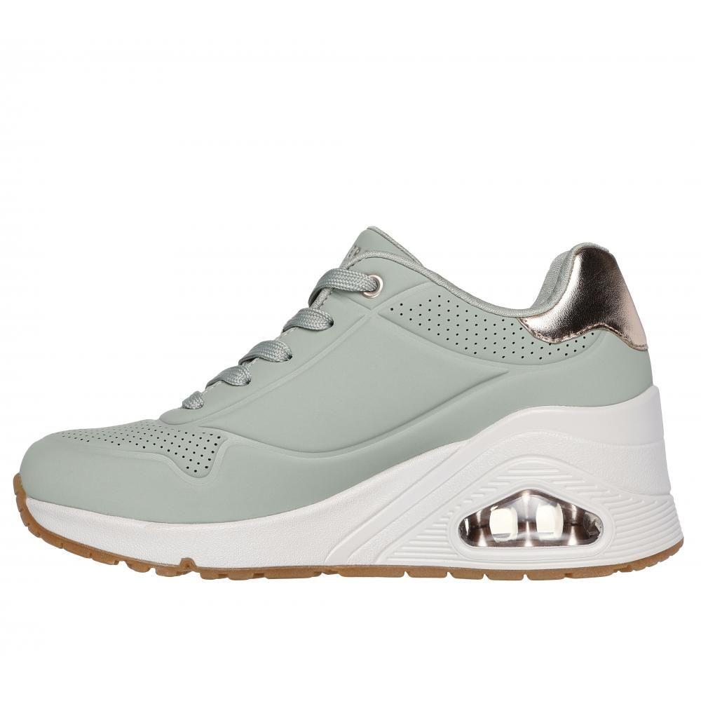 Zapatilla Mujer Uno Wedge Hi Steps Oliva Skechers-3