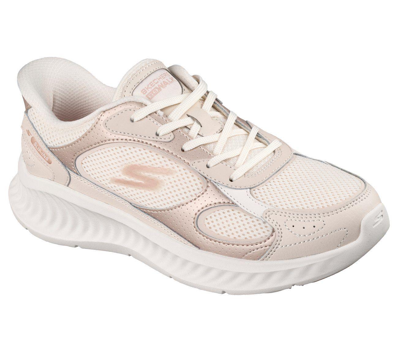 Zapatillas Mujer Slip-ins Go Walk Now Beige Skechers-3