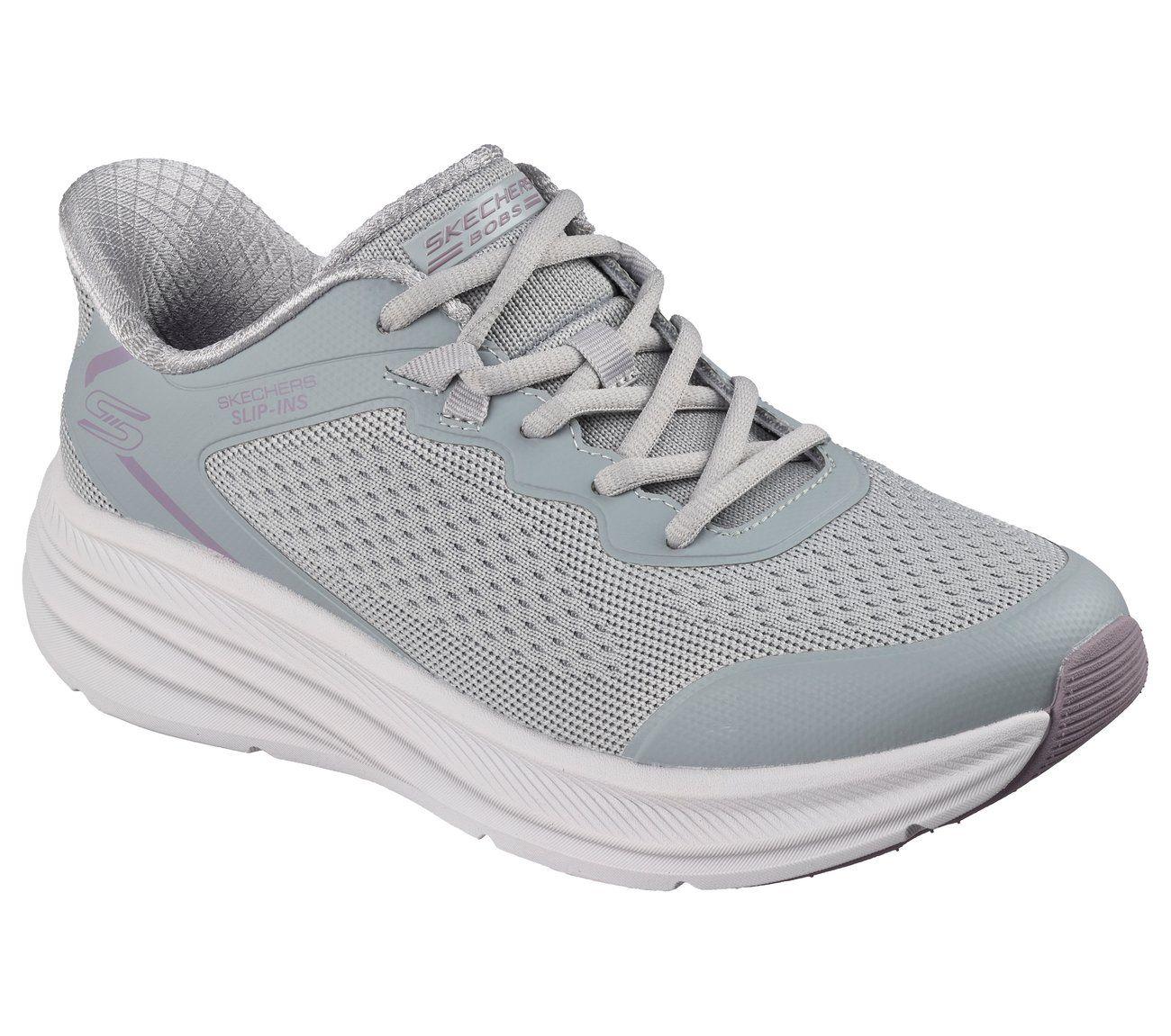 Zapatillas Mujer Slip-ins Bobs Skillz Celeste Gris Skechers-3