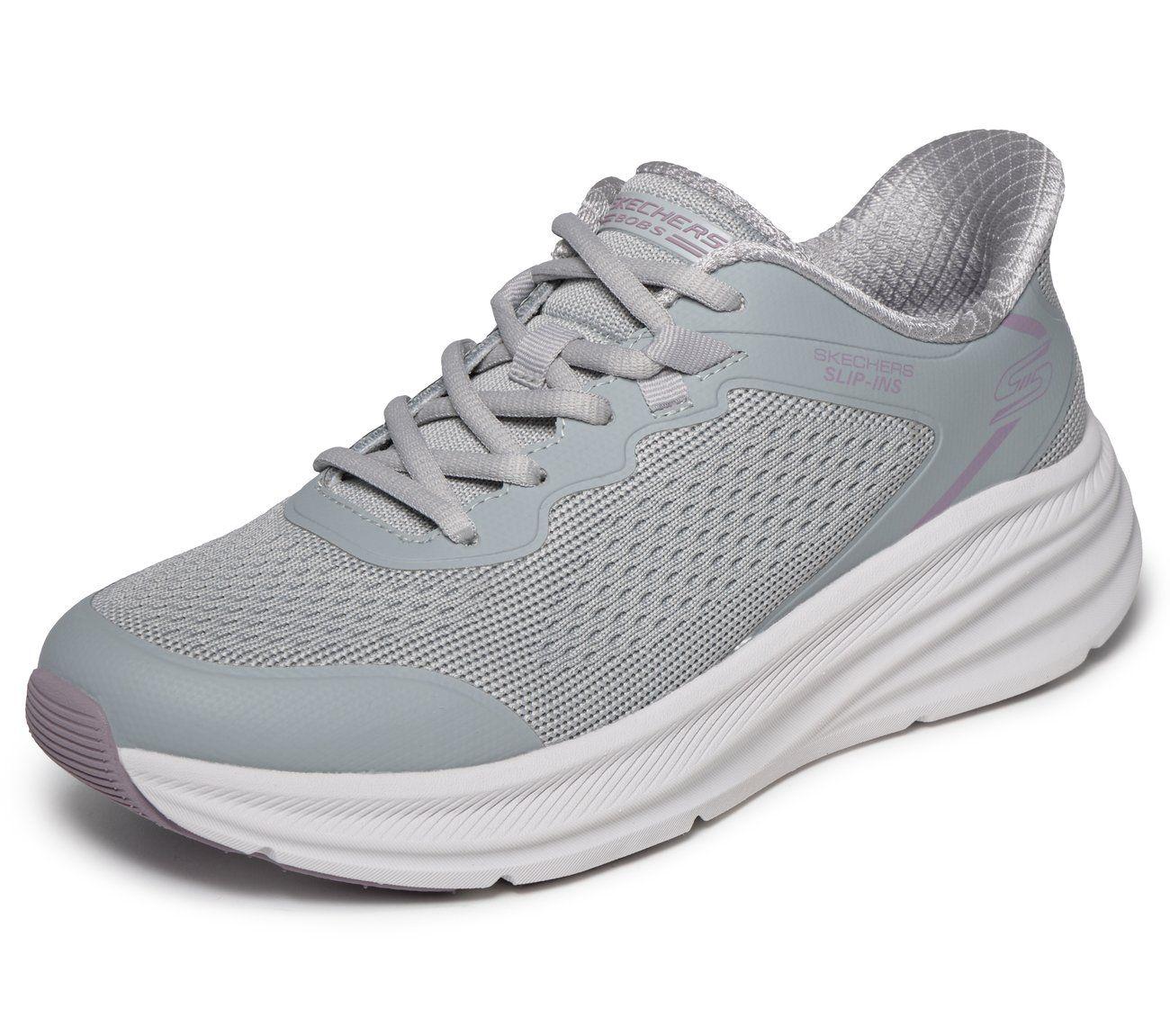 Zapatillas Mujer Slip-ins Bobs Skillz Celeste Gris Skechers-4