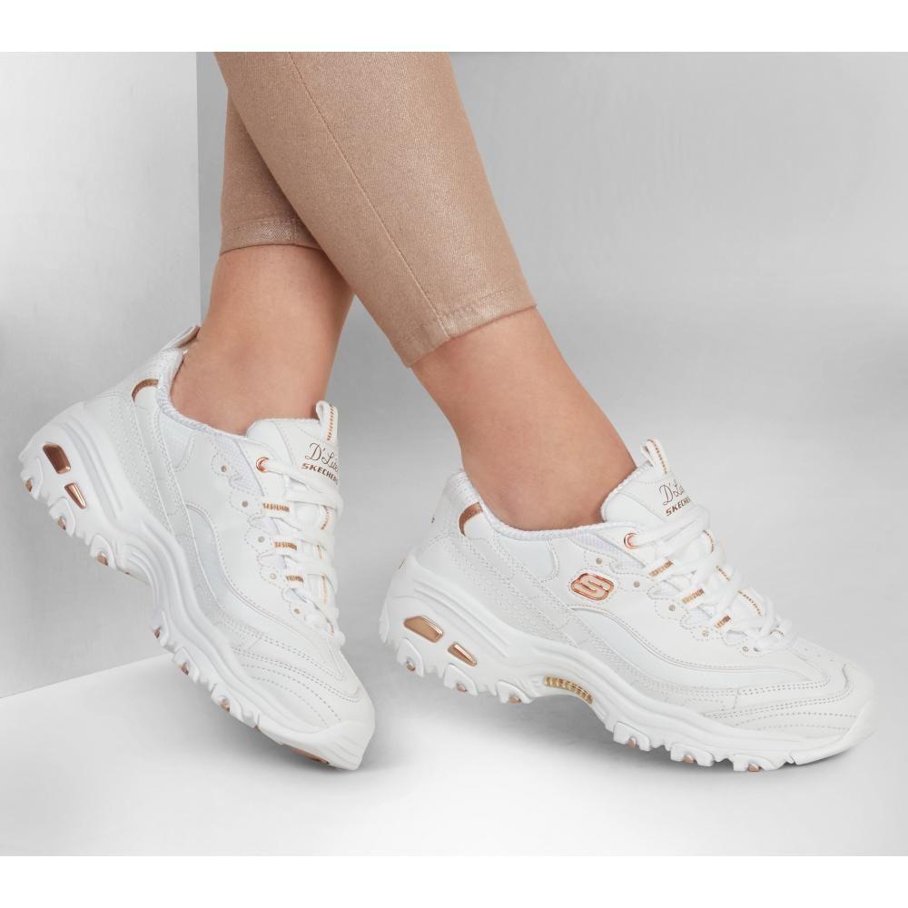 Zapatilla Mujer D'Lites Fresh Start Blanco Skechers A-1