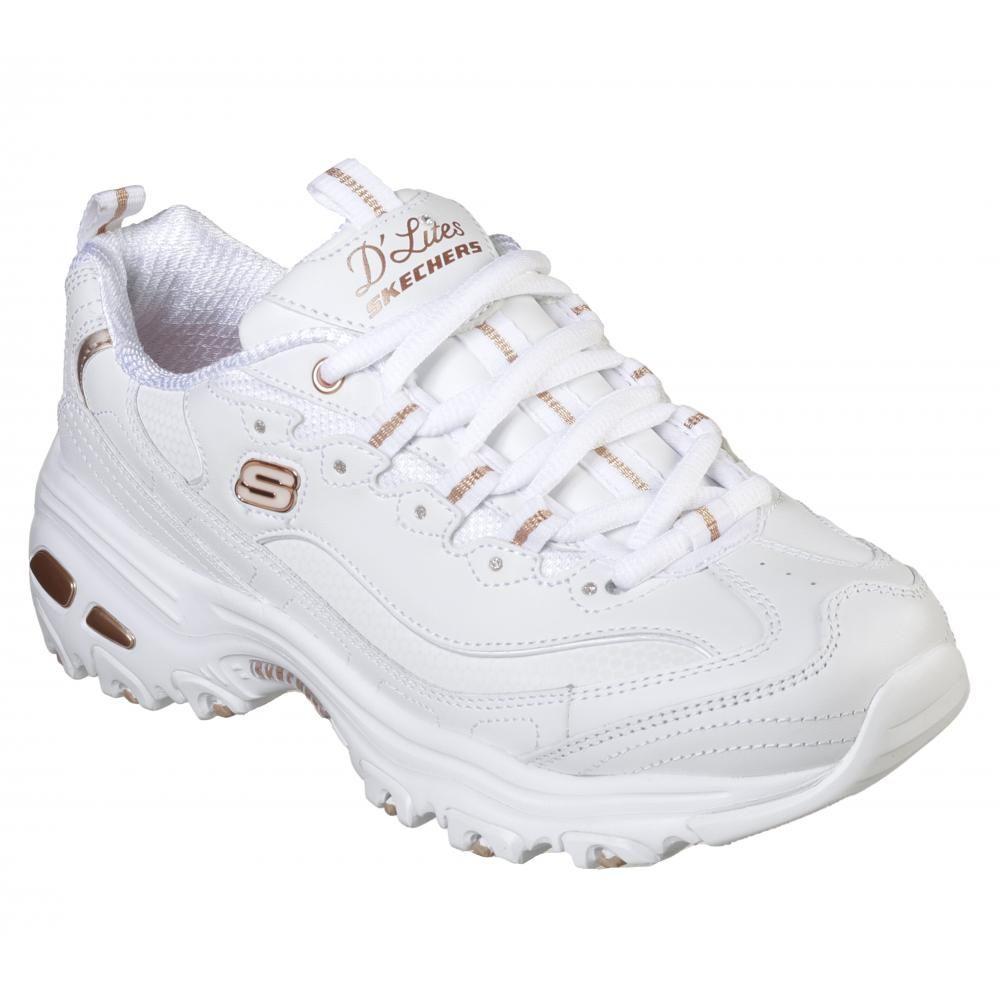 Zapatilla Mujer D'Lites Fresh Start Blanco Skechers A-5