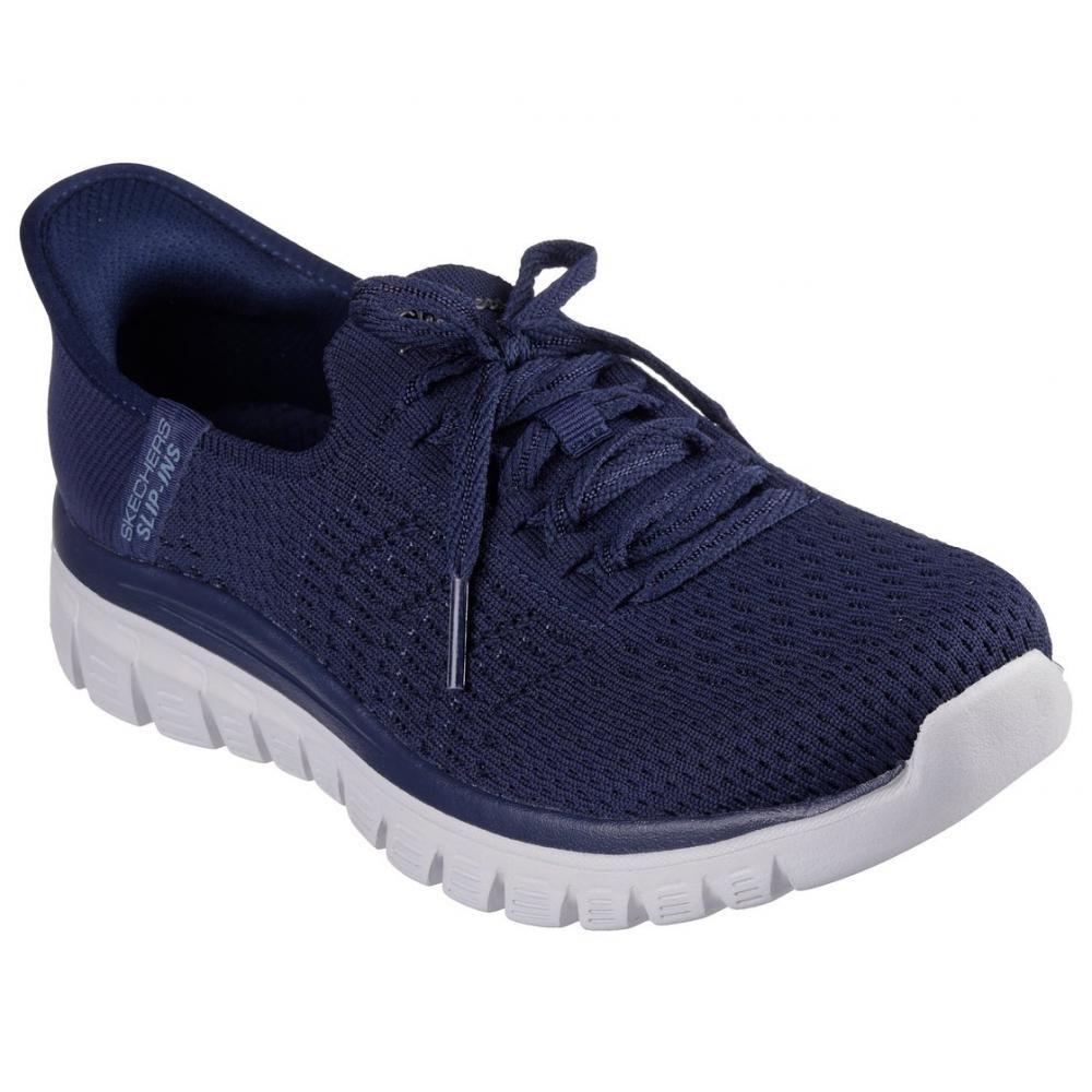 Zapatilla Mujer Graceful Azul Ny Skechers-3