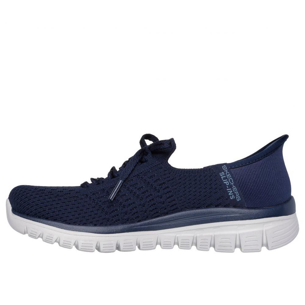 Zapatilla Mujer Graceful Azul Ny Skechers-4