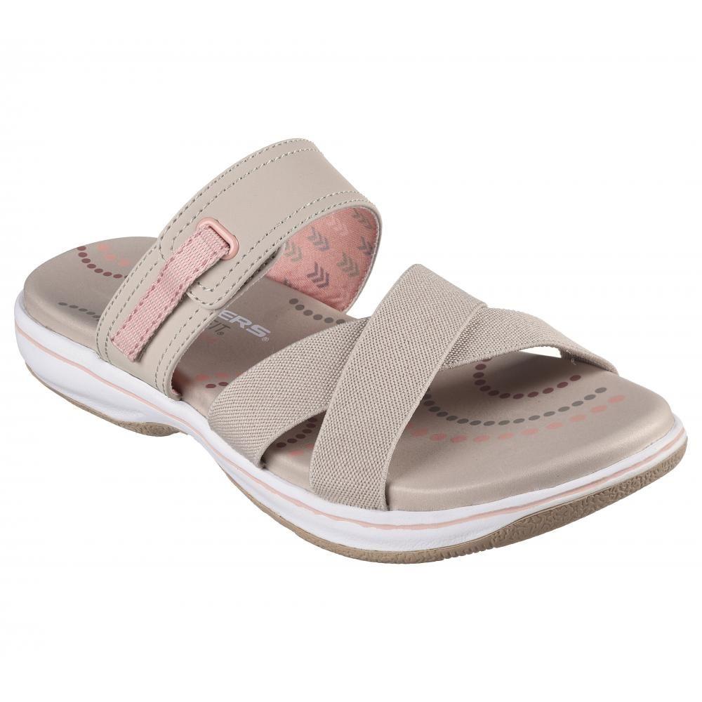 Sandalia Mujer Bayshore Take It Easy Beige Skechers-4