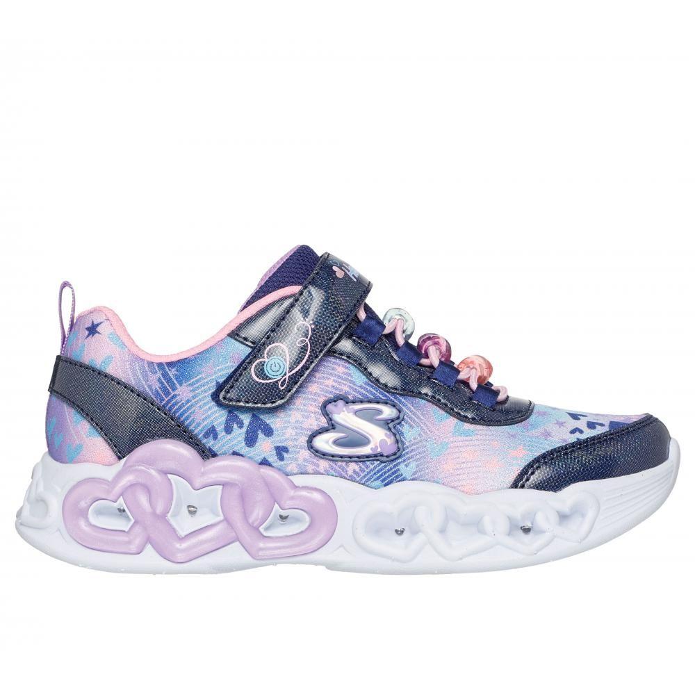 Zapatillas Niña Infinite Heart Lights Azul Skechers-4